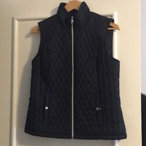 Quilted Navy Blue Vest